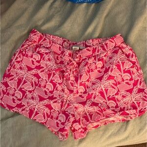 Vineyard Vines Linen blend Shorts Size Small Pink Flamingo